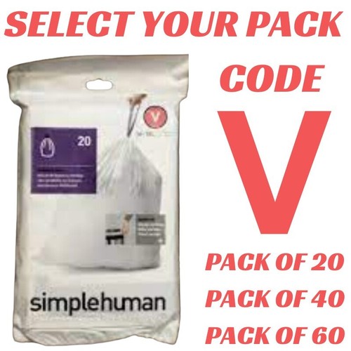 Simplehuman bin liners code - v,