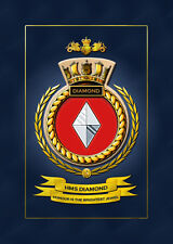 HMS DIAMOND SHIPS BADGE/CREST