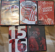 STOKE CITY REVIEWS X 5 DVDS