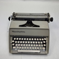 Remington Fleetwing Manual Typewriter Grey Vintage QWERTY UK