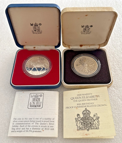 Sterling silver proof crowns - sterling,
