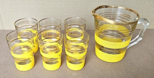 Vintage 1950 yellow textured - 1950's,