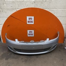 Ford Fiesta Mk6 Bumper Front with Grills Pearl Silver 03 Facelift 2005-08 PJ07