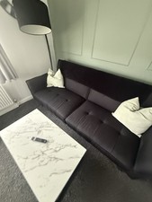 3-Seater Sofa Bed. Black