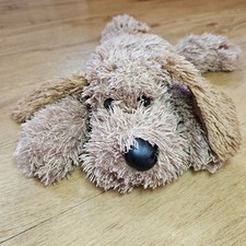 RICHARD LANG Floppy dog puppy SOFT TOY COMFORTER Brown fluffy tan 13" Plush