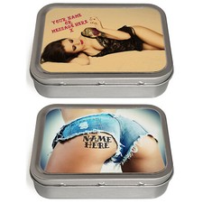Personalised Tobacco Tin Sexy