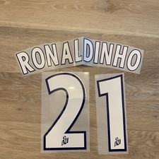 RONALDINHO #10 PSG 2002-03 Home Vinyl Name Print And Number