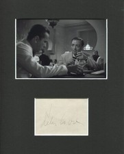 Peter Lorre Casablanca Ugarte Signed Autograph Photo Display W/ Humphrey Bogart