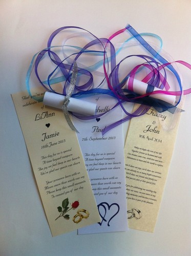 Personalised wedding favour - wedding,