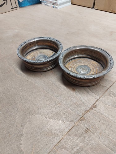 Pair antique silver - of,