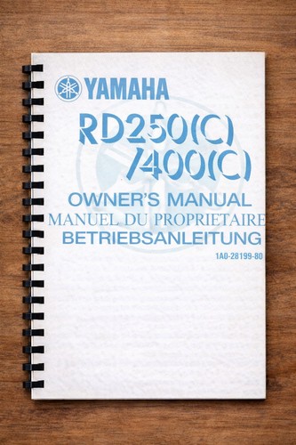 Yamaha rd250 rd400 owners - yamaha, c