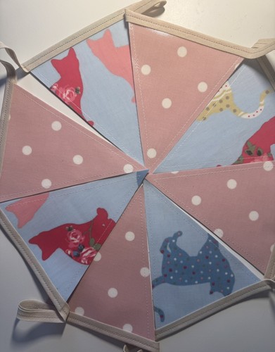 Handmade oilcloth bunting - oilcloth,