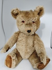 Chiltern Hugmee Teddy Bear Mohair Glass Eyes English 40s 50s Antique Vintage 
