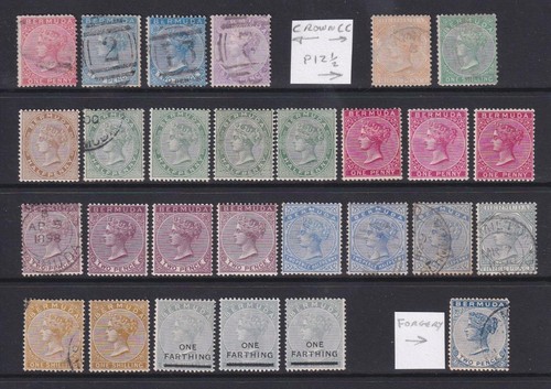 Bermuda stamps used 1865 - bermuda, used,