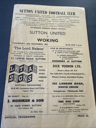 Sutton united woking - sutton,