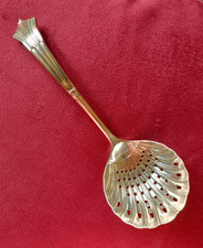 Vintage Sugar Sifter Spoon / Ladle  - Silver Plated Shell Bowl