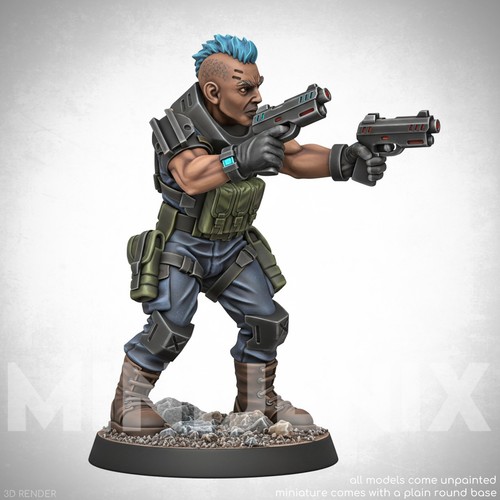 Cyberpunk mercenary fi - cyberpunk, sc-fi