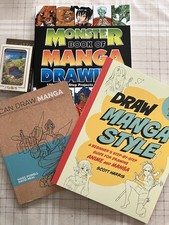 How to Draw Manga Comic Book Art 3 Books & Card Pack Unused New Condition