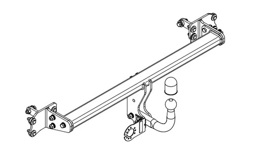 Swan neck tow bar - swan,