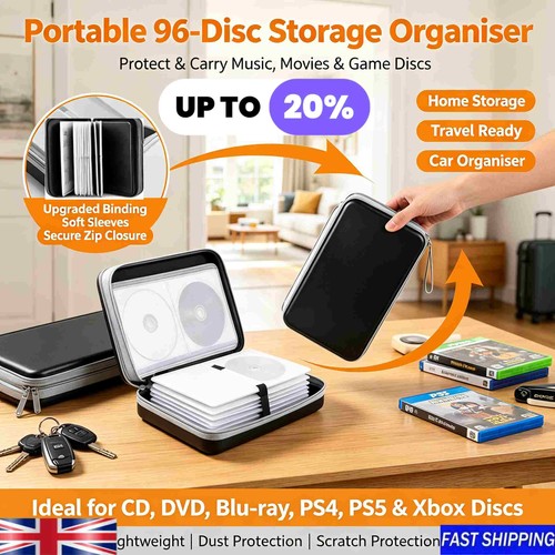 Disc portable dvd case - cd,