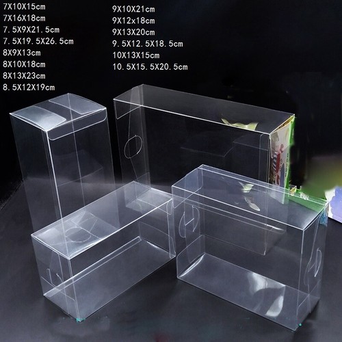 10x clear pvc boxes - 10x,