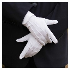 1 Pair White Gloves Guard