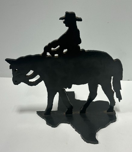 Cowboy horse steel plate - on,