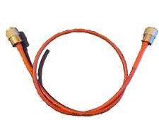 RG 58 RED Mil-Norm 2 Foot CB Patch Lead Hand Made (Insane Quality CB Cable :)