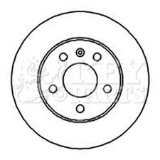 2x Brake Discs Solid For