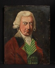 Naive Late 18thC Oil On Canvas