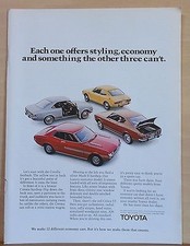  1972 magazine ad for Toyota -