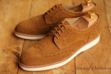 Oliver Sweeney Baberton Tan Brown Suede Derby Brogue Lace Up Shoes Mens UK 7