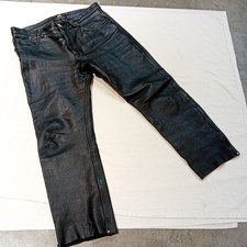 JTS Leather Motorcycle Trousers. Black. Size 36