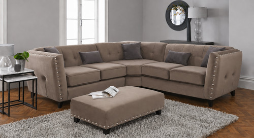 Rimini corner mink sofa - corner,