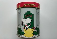 vintage SNOOPY storage Circular Tin - empty