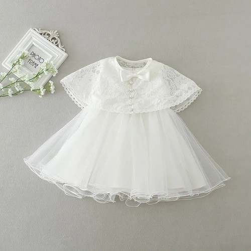 Baby girl white lace - white,