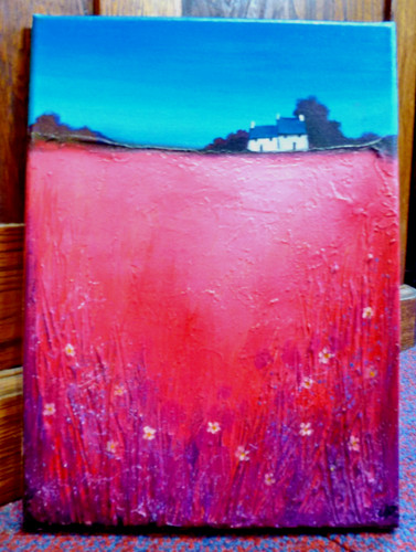 Contemporary acrylic painting - acrylic,