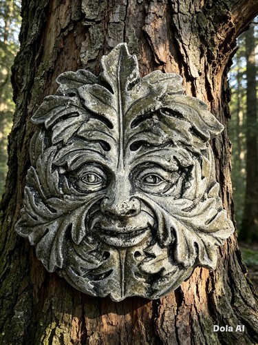 611 green man greenman wall - man, ~