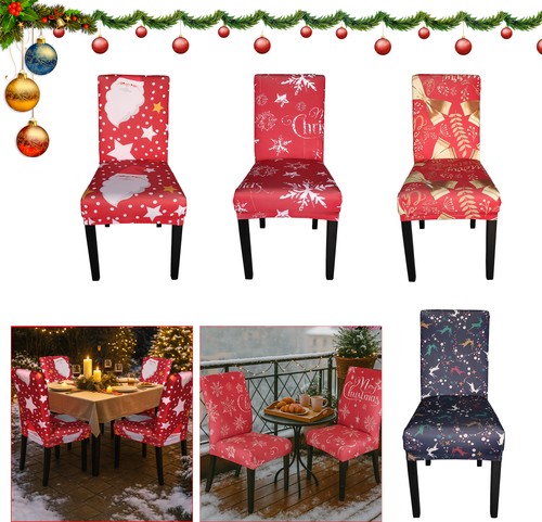Elastic chair covers 6pcs - chair, 4