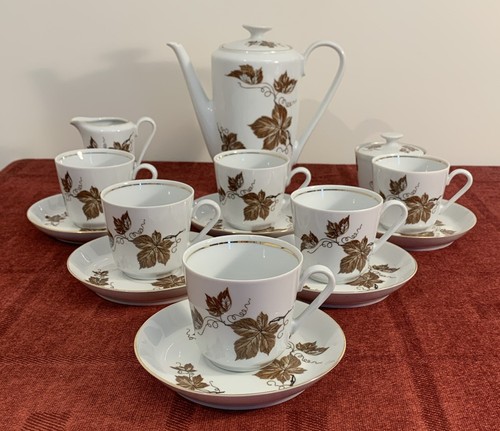 Piece kahla brown leaf - brown,
