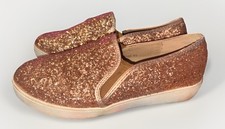 Miss Sophia Ladies Pumps Trainers Glitter ROSE GOLD SIZE 39 Size 6 HARDLY WORN