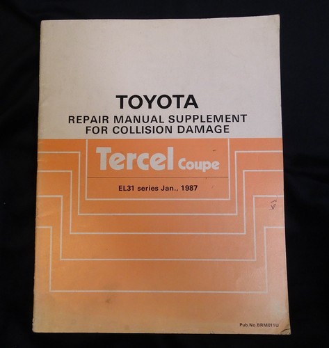 Toyota tercel coupe - coupe, repair