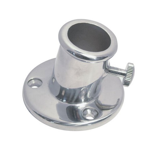 Flagpole holder stainless - 80°,