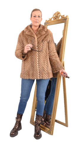 Us5947 real mink fur jacket - mink,