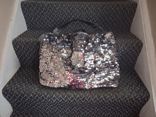 Beautiful large sequin - sequin, silver