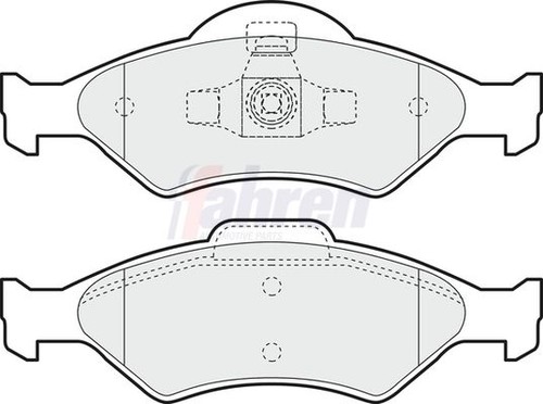 Front brake pad set - set, ford
