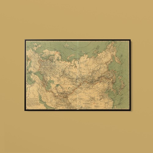 Vintage maps imperial russia - maps,