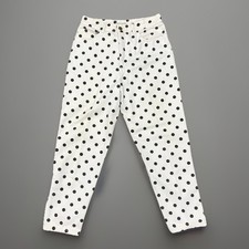 Vintage 80s Georges Marciano Guess Jeans Women’s 31 Polka Dot Ankle Side Zip USA