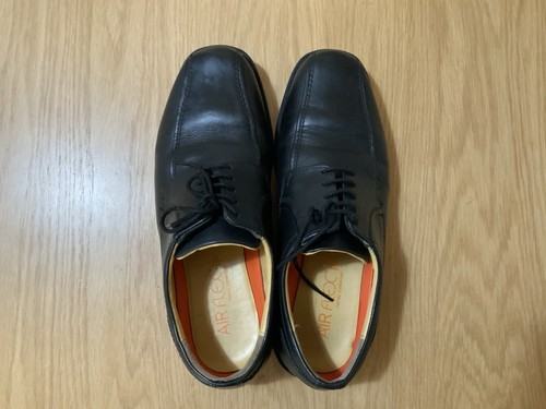 Mens black leather air - black,