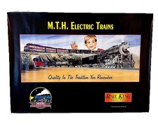 MTH Electric Trains Poster 1995 Original Vintage Rail King Lionel Style Promo